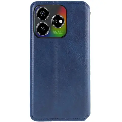 Шкіряний чохол-книжка GETMAN Cubic (PU) для ZTE Nubia V60 Синій