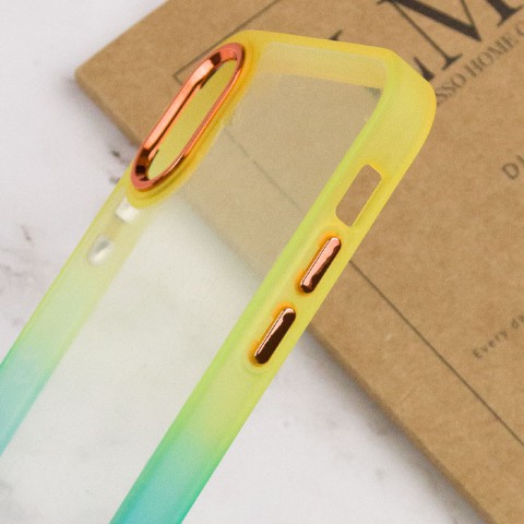 Чохол TPU+PC Fresh sip series для Apple iPhone XS Max (6.5") Бірюзовий / Помаранчевий