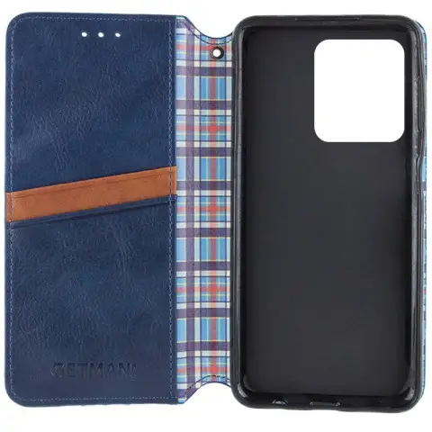 Шкіряний чохол-книжка GETMAN Cubic (PU) для ZTE Nubia V60 Синій