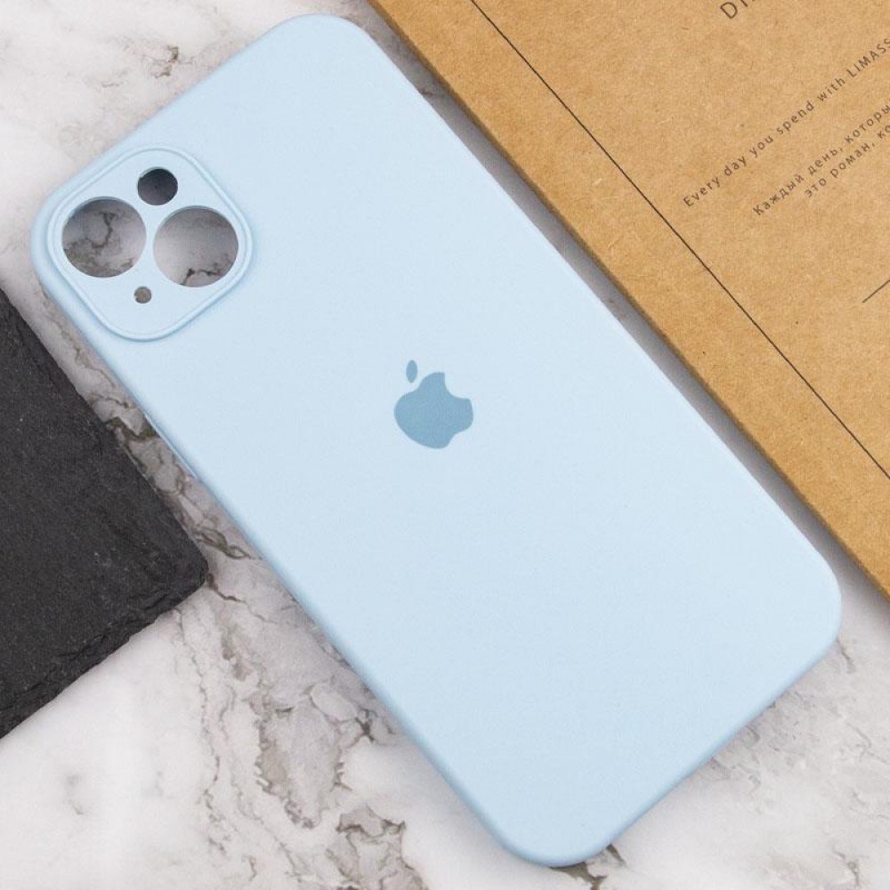 Чохол Silicone Case Full Camera Protective (AA) для Apple iPhone 15 Plus (6.7") Блакитний / Sweet Blue
