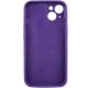 Чохол Silicone Case Full Camera Protective (AA) для Apple iPhone 13 (6.1") Фіолетовий / Amethyst