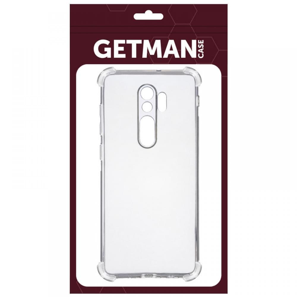 TPU чохол GETMAN Ease logo посилені кути Full Camera для Xiaomi Redmi 9 Безбарвний (прозорий)
