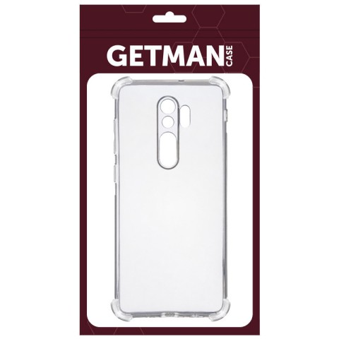 TPU чохол GETMAN Ease logo посилені кути Full Camera для Xiaomi Redmi 9 Безбарвний (прозорий)