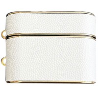 Шкіряний футляр Suitcase для навушників AirPods 3 White