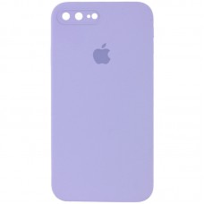 Чохол Silicone Case Square Full Camera Protective (AA) для Apple iPhone 7 plus / 8 plus (5.5") Бузковий / Dasheen