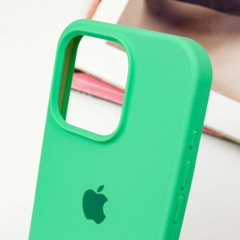 Чохол Silicone Case Full Protective (AA) для Apple iPhone 13 Pro (6.1") Зелений / Spearmint