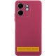 Чохол TPU GETMAN Liquid Silk Full Camera для Motorola Moto G86 5G Бордовий / Marsala