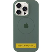 Чохол Silicone Case Full Protective (AA) with MagSafe для Apple iPhone 16 (6.1") Зелений / Pine green