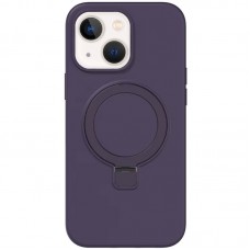 Чохол Silicone Case Full Protective NO LOGO with Ring для Apple iPhone 13 / 14 (6.1") Purple