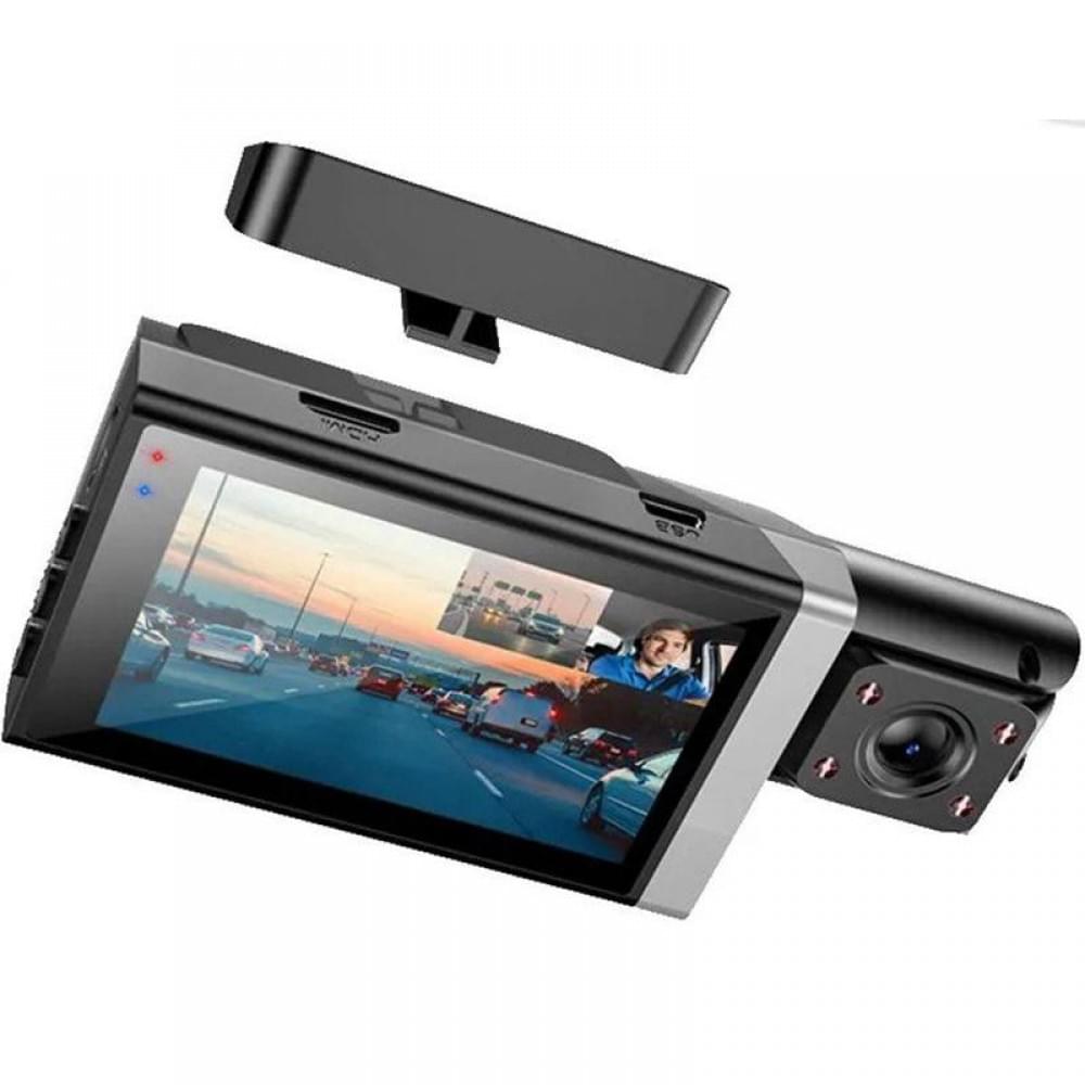 Відеореєстратор Hoco DI64 3-inch screen display driving recorder (720P) Black