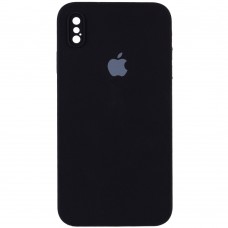 Чохол Silicone Case Square Full Camera Protective (AA) для Apple iPhone XS Max (6.5") Чорний / Black