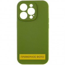Чохол Silicone Case Full Camera Protective (AA) NO LOGO для Apple iPhone 16 (6.1") Зелений / Dark Olive