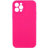 Чохол Silicone Case Full Camera Protective (AA) NO LOGO для Apple iPhone 12 Pro Max (6.7") Рожевий / Barbie pink
