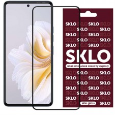 Захисне скло SKLO 3D (full glue) для TECNO Camon 20 Pro (CK7n) Чорний