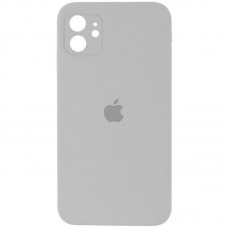 Чохол Silicone Case Square Full Camera Protective (AA) для Apple iPhone 11 (6.1") Сірий / Light Grey