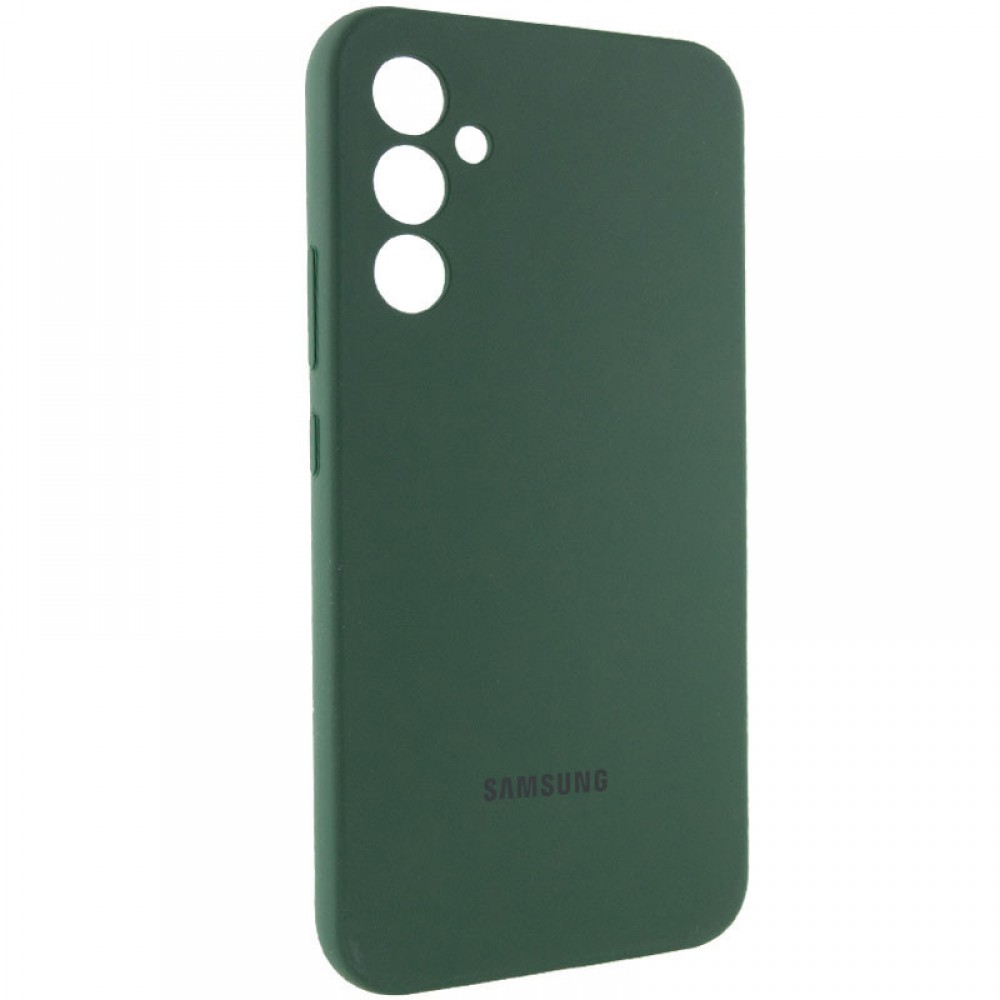 Чохол Silicone Cover Lakshmi Full Camera (AAA) with Logo для Samsung Galaxy A34 5G Зелений / Cyprus Green
