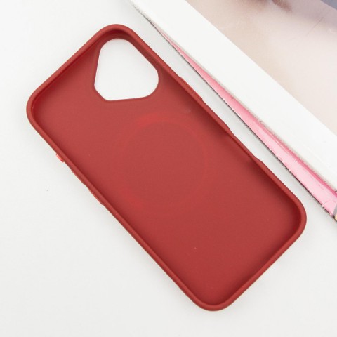 TPU чохол Bonbon Metal Style with MagSafe для Apple iPhone 16 (6.1") Червоний / Red