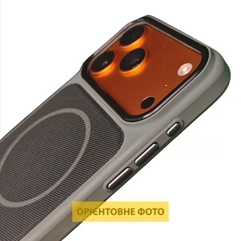 Чохол TPU TechWoven Hybrid with MagSafe для Apple iPhone 15 (6.1") Grey / Black