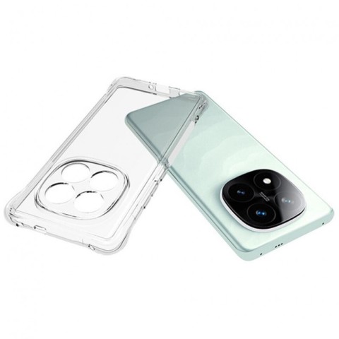 TPU чохол GETMAN Ease logo посилені кути Full Camera для Xiaomi Redmi Note 14 Pro 5G Безбарвний (прозорий)