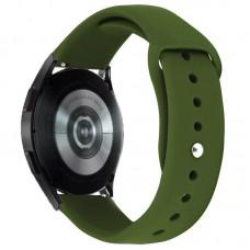 Силіконовий ремінець Sport для Smart Watch 20mm Зелений / Dark Olive