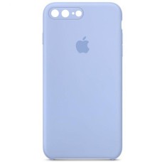 Чохол Silicone Case Square Full Camera Protective (AA) для Apple iPhone 7 plus/8 plus (5.5") Блакитний / Lilac Blue