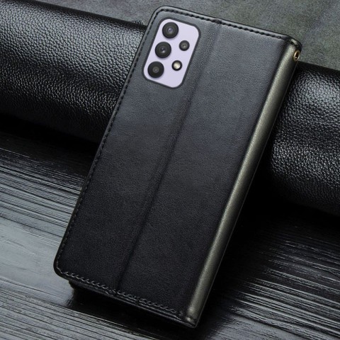 Шкіряний чохол-книжка GETMAN Gallant (PU) для Samsung Galaxy A32 4G Чорний