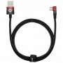 Дата кабель Baseus MVP 2 Elbow-shaped USB to Type-C 100W (1m) (CAVP000420) Black / Red