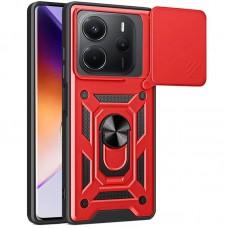 Ударостійкий чохол Camshield Serge Ring для Xiaomi Redmi Note 14 4G (Int. version) Червоний