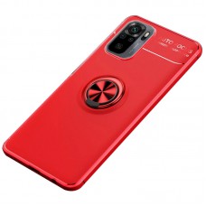 TPU чохол Deen ColorRing під магнітний тримач (opp) для Xiaomi Redmi Note 10 / Note 10s Червоний / Червоний