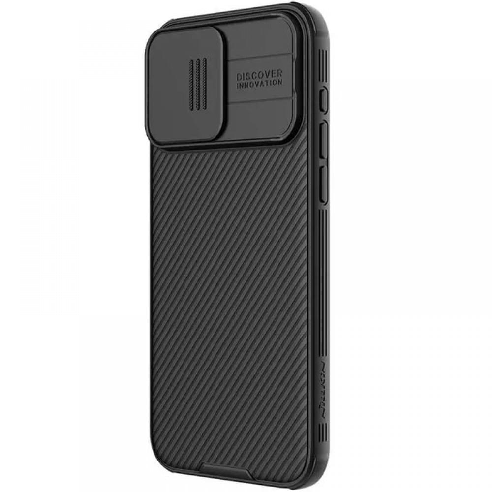 Карбонова накладка Nillkin CamShield Pro для Apple iPhone 15 Pro Max (6.7") Black