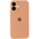 Чохол Silicone Case Full Camera Protective (AA) для Apple iPhone 16 (6.1") Помаранчевий / Cantaloupe