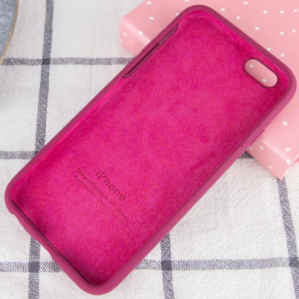 Чохол Silicone Case Full Protective (AA) для Apple iPhone 6/6s (4.7") Бордовий / Maroon