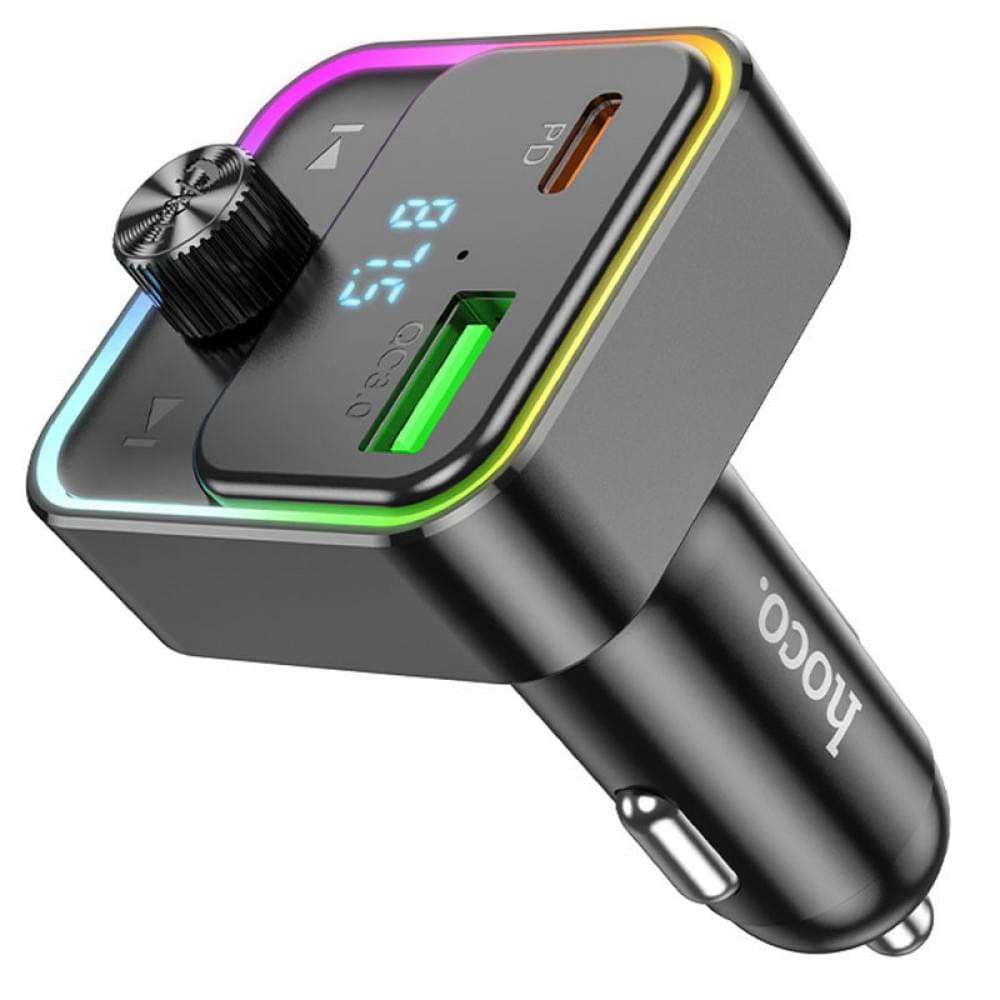 АЗУ FM модулятор Hoco E81 Fantasy 30W (1USB-A/1C)