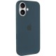 Чехол Silicone case (AAA) with Magsafe and Animation (button) для Apple iPhone 16 (6.1")