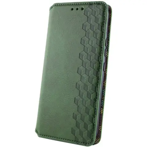 Шкіряний чохол-книжка GETMAN Cubic (PU) для Samsung Galaxy S24+ Зелений
