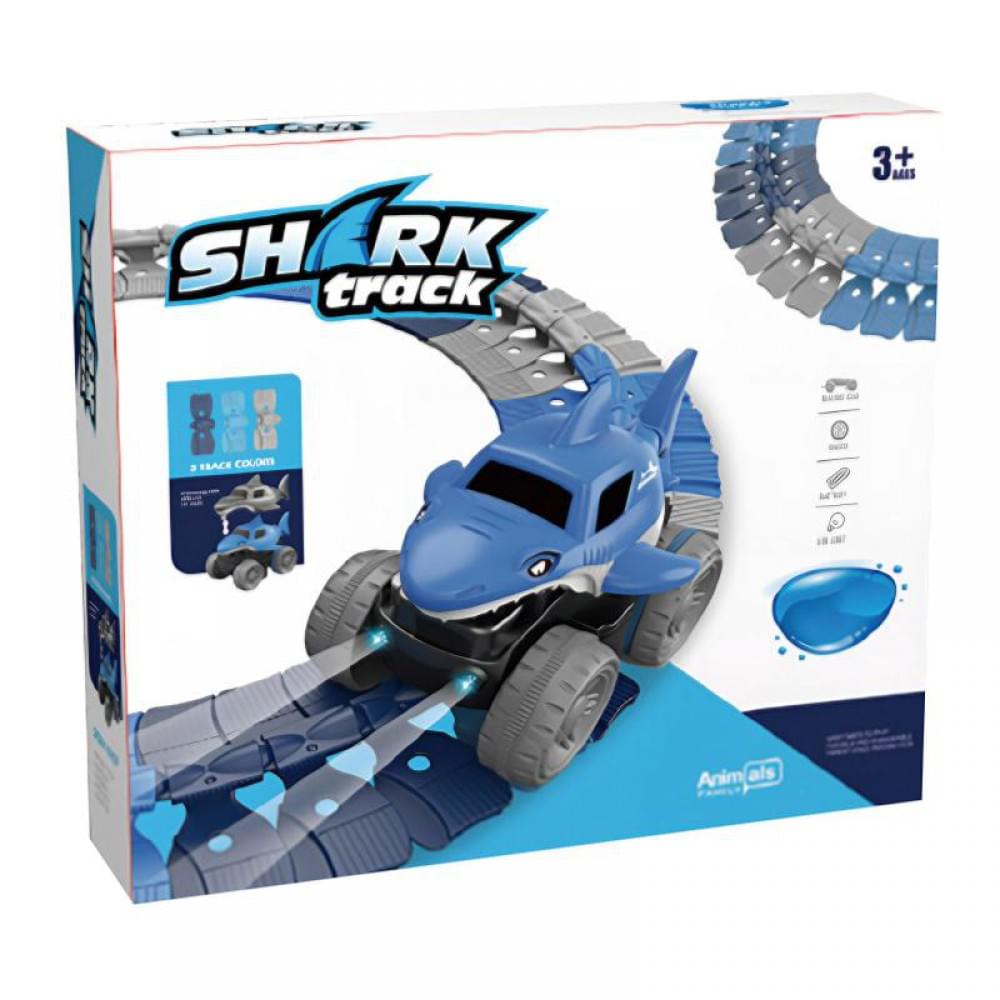 Інтерактивний трек з інерційною машинкою SHT 5510-3 Shark Trak (92pcs/1CAR) Blue