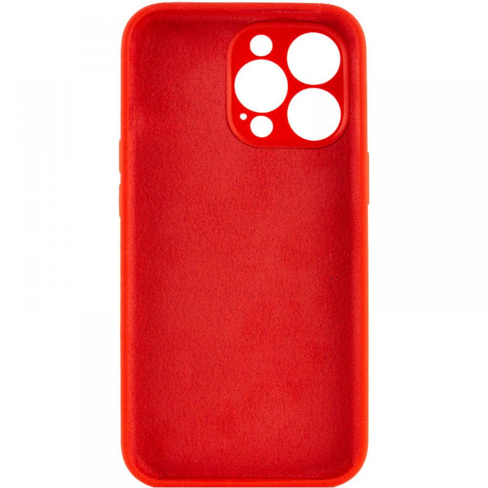 Чохол Silicone Case Full Camera Protective (AA) NO LOGO для Apple iPhone 13 Pro (6.1") Червоний / Red Чохол Silicone Case Full Camera Protective (AA) NO LOGO для Apple iPhone 13 Pro (6.1") Червоний / Red