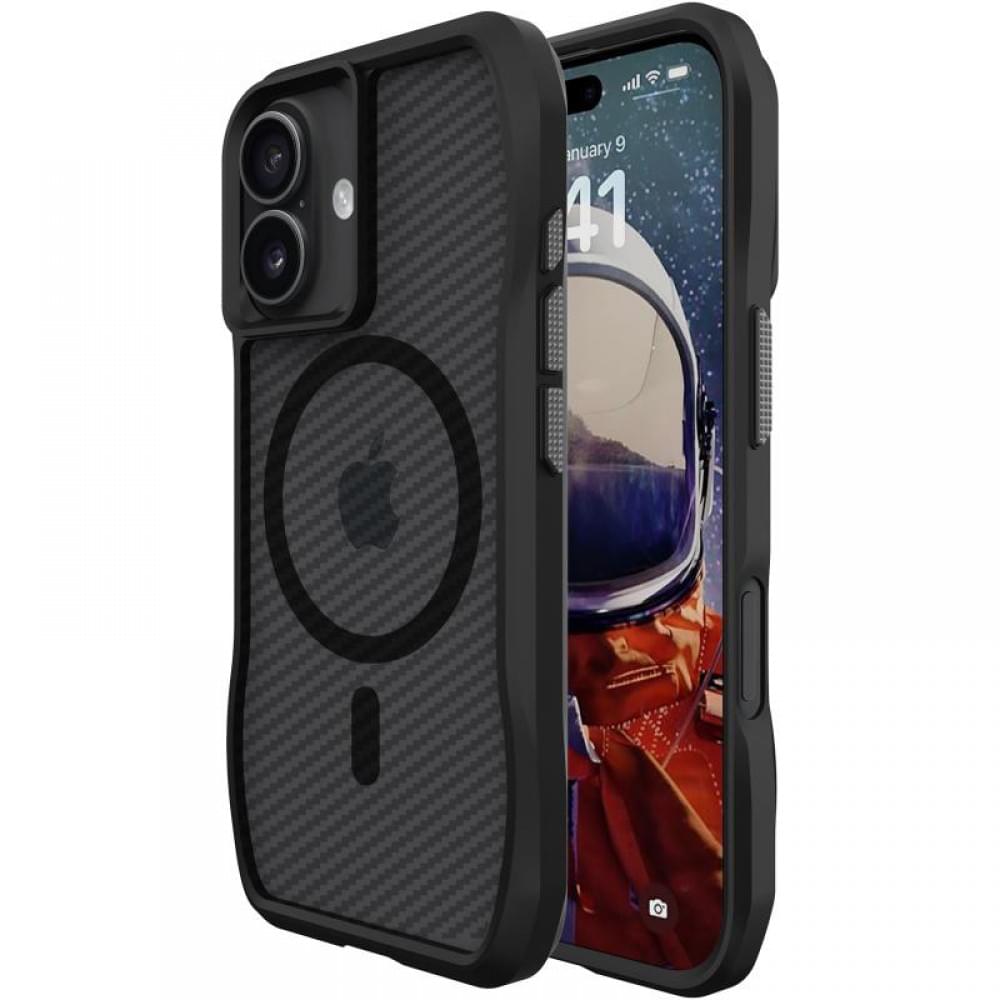 Чохол TPU Space Octagon with MagSafe для Apple iPhone 17 (6.3") Carbon Black