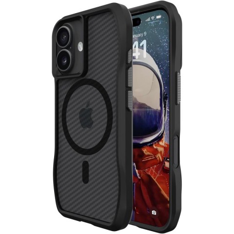 Чохол TPU Space Octagon with MagSafe для Apple iPhone 17 (6.3") Carbon Black