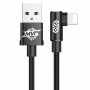 Дата кабель Baseus MVP Elbow L-образное подключение USB to Lightning 1.5A (2m) (CALMVP-A) Чорний