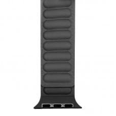 Ремінець Hoco WA23 Original series leather chain magnetic strap для Apple watch 42(ser.1-3)/44/45/49m Black