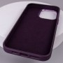 Шкіряний чохол Bonbon Leather Metal Style with MagSafe для Apple iPhone 14 (6.1") Фіолетовий / Dark Purple