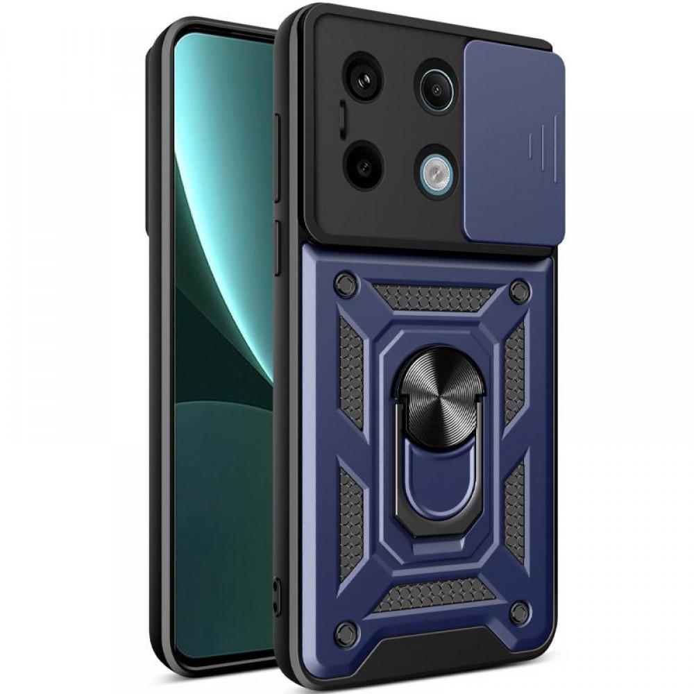 Чохол Ummi Camshield Serge Ring для Xiaomi Redmi Note 13 Pro 4G / 14s / Poco M6 Pro 4G Синій