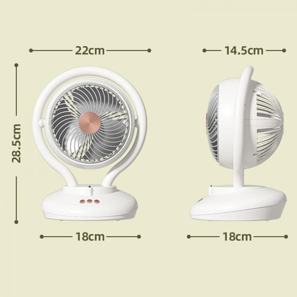Настольный вентилятор F12 с отрицательной ионизацией 6000mAh