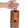 Шкіряний чохол Wallet case and straps для Samsung Galaxy A24 4G Коричневий / Brown