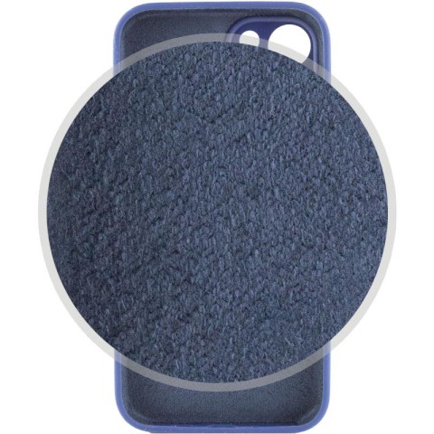 Чохол Silicone Case Full Camera Protective (AA) для Apple iPhone 14 (6.1") Синій / Deep navy