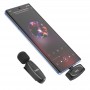Петличний бездротовий мікрофон Hoco L15 Crystal Type-C Black