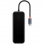 Перехідник Baseus Hub AcmeJoy 4-Port Type-C (USB3.0*3+Type-C PD&Data*1) (WKJZ) Dark Gray