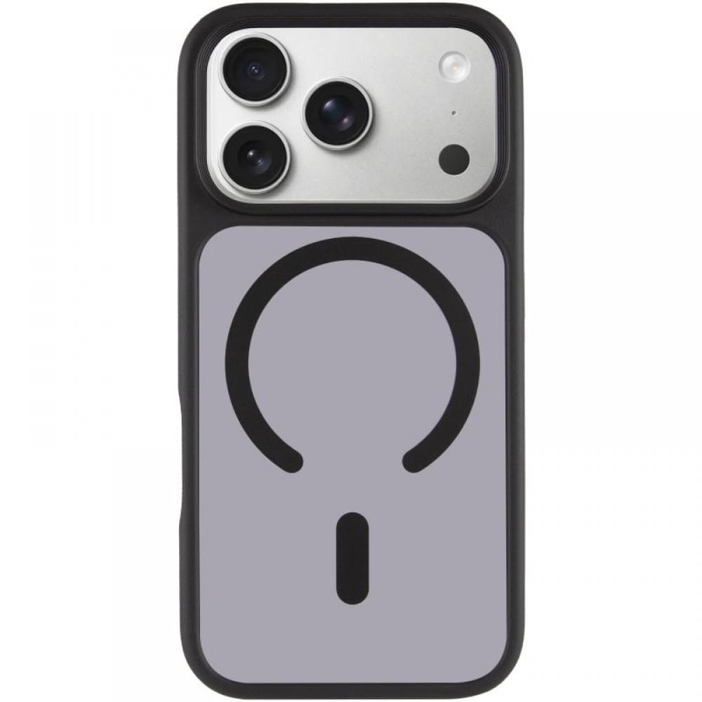 TPU+PC чохол Metal Buttons with MagSafe для Apple iPhone 17 Pro (6.3") Чорний / Black