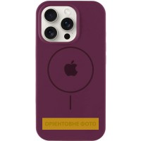 Чохол Silicone Case Full Protective (AA) V2 with MagSafe для Apple iPhone 15 (6.1") Бордовий / Plum